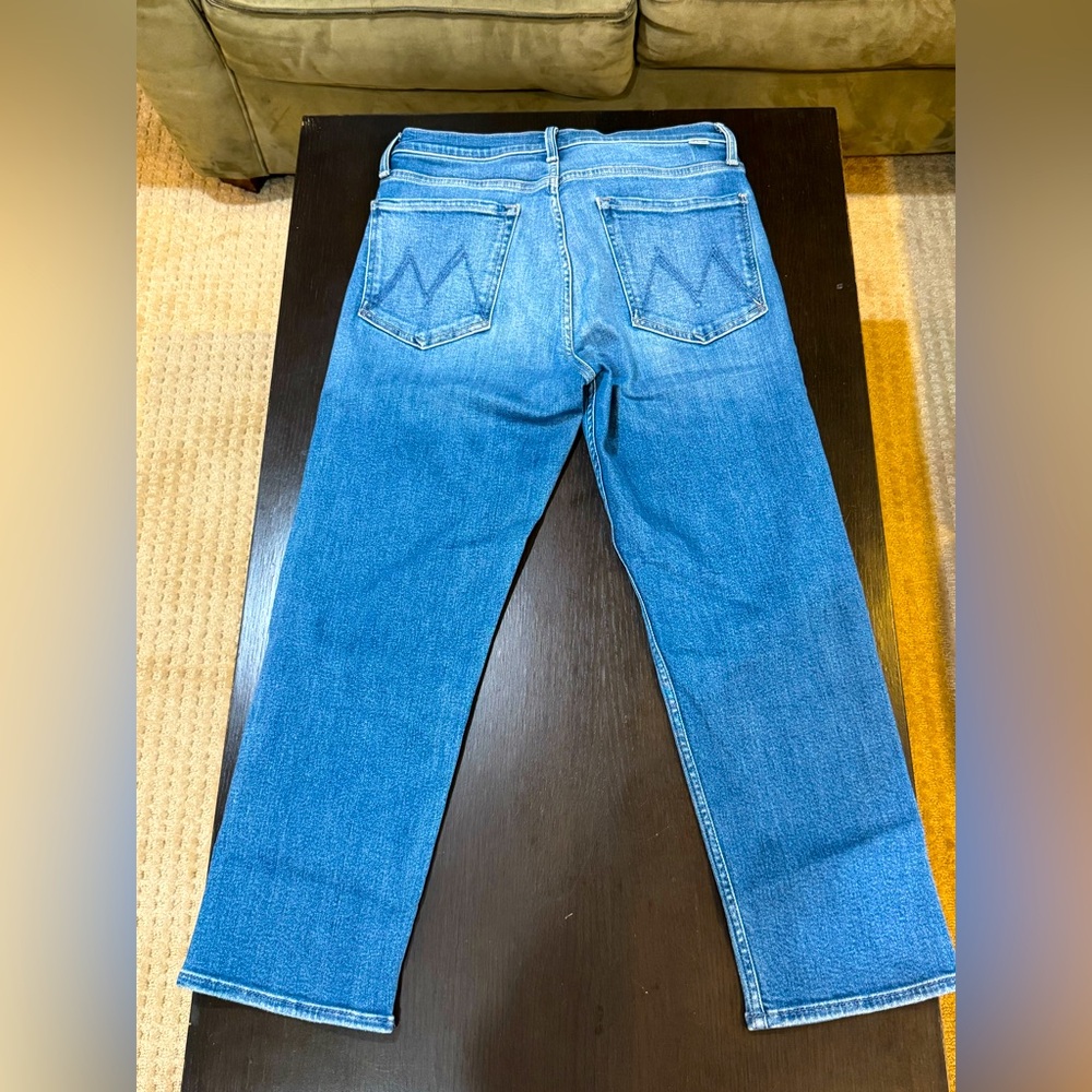 MOTHER Classic Women's Blue Straight-Leg Jeans